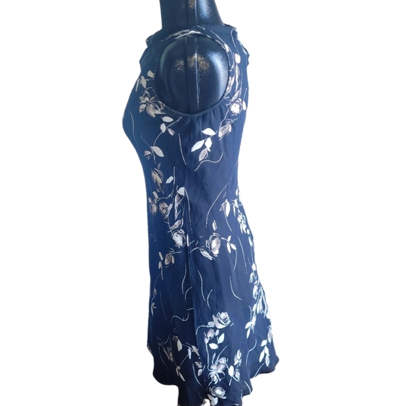 Jones New York black floral print sleeveless dress Sz.4 - Picture 5 of 7